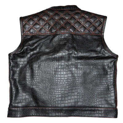 Lords x Cleaver Culture Moto Vest - Crocodile Leather