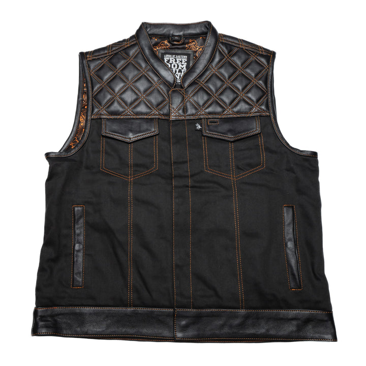 Gilet moto Lords x Cleaver Culture - Noir/Orange