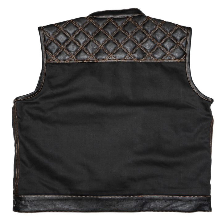 Gilet moto Lords x Cleaver Culture - Noir/Orange