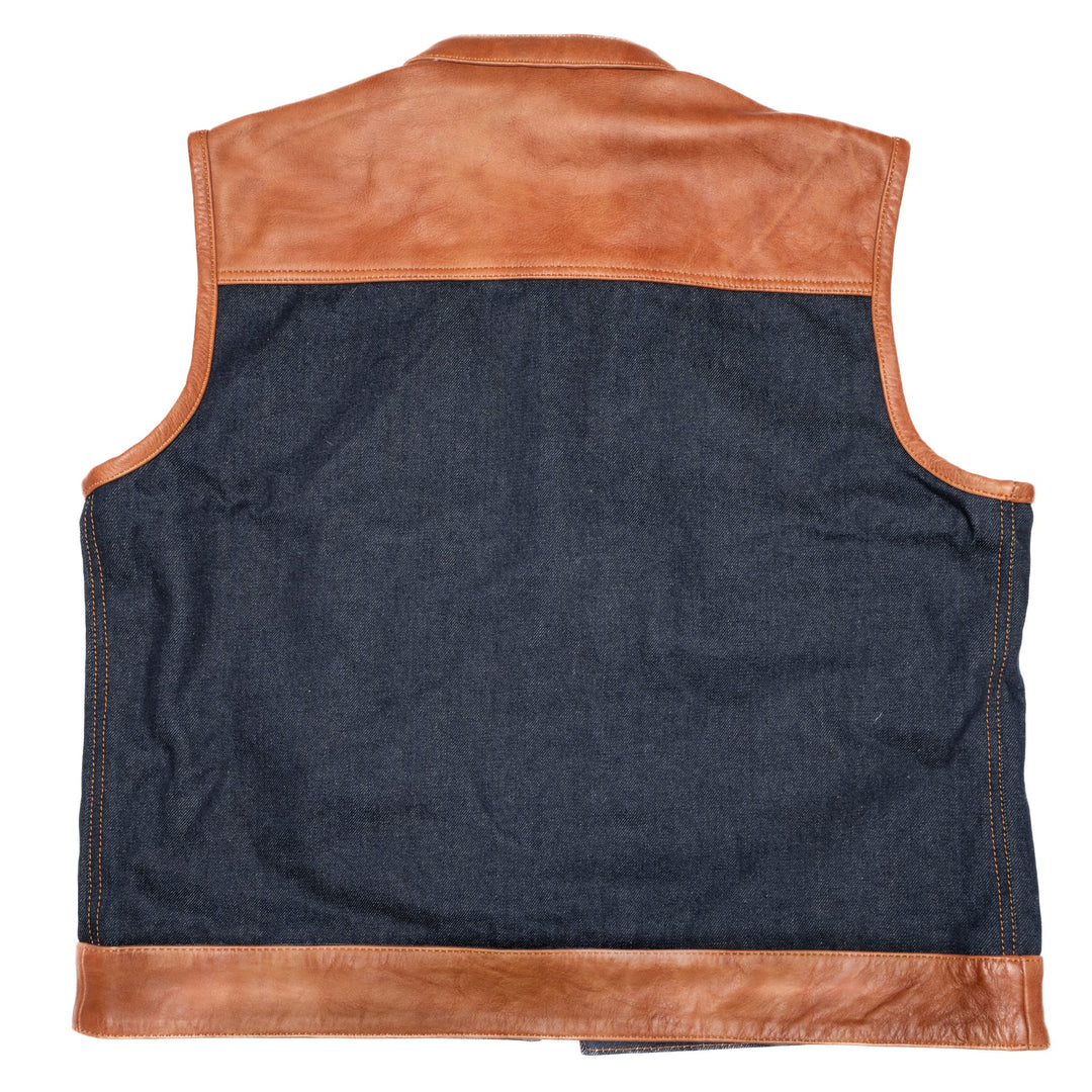 Gilet moto Lords x Cleaver Culture - Denim bleu