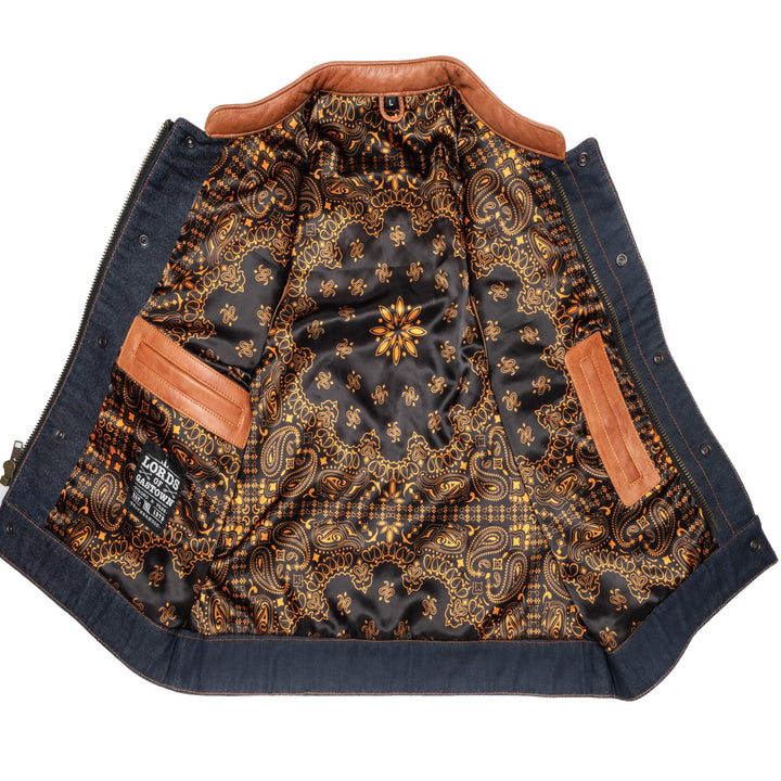 Gilet moto Lords x Cleaver Culture - Denim bleu