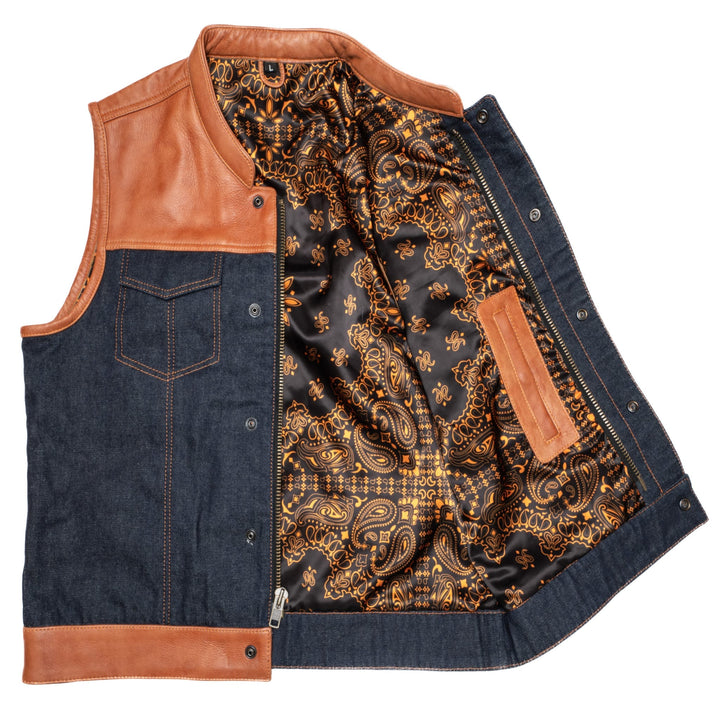 Gilet moto Lords x Cleaver Culture - Denim bleu