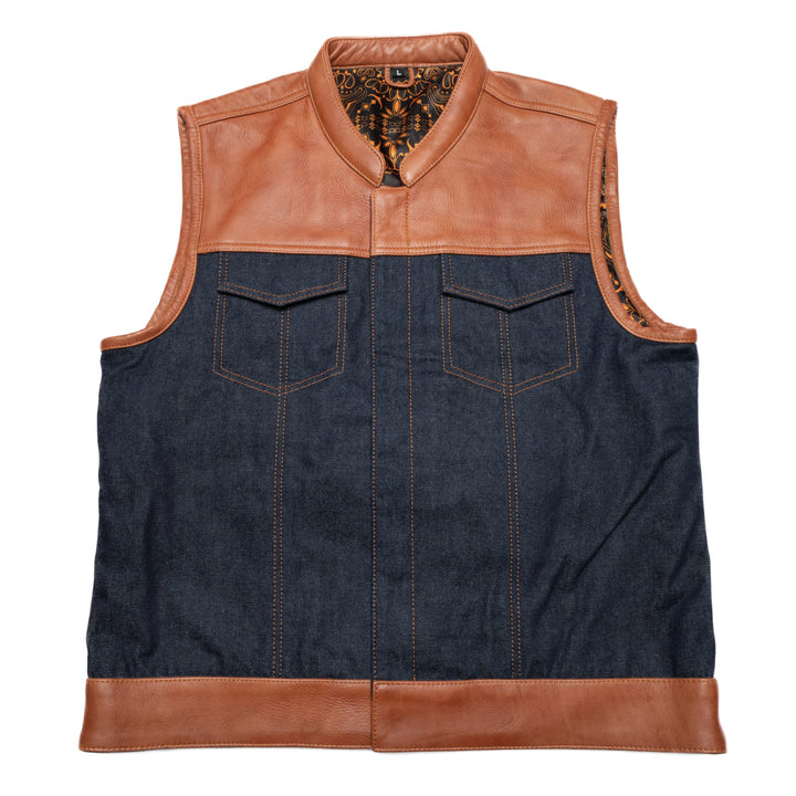 Gilet moto Lords x Cleaver Culture - Denim bleu