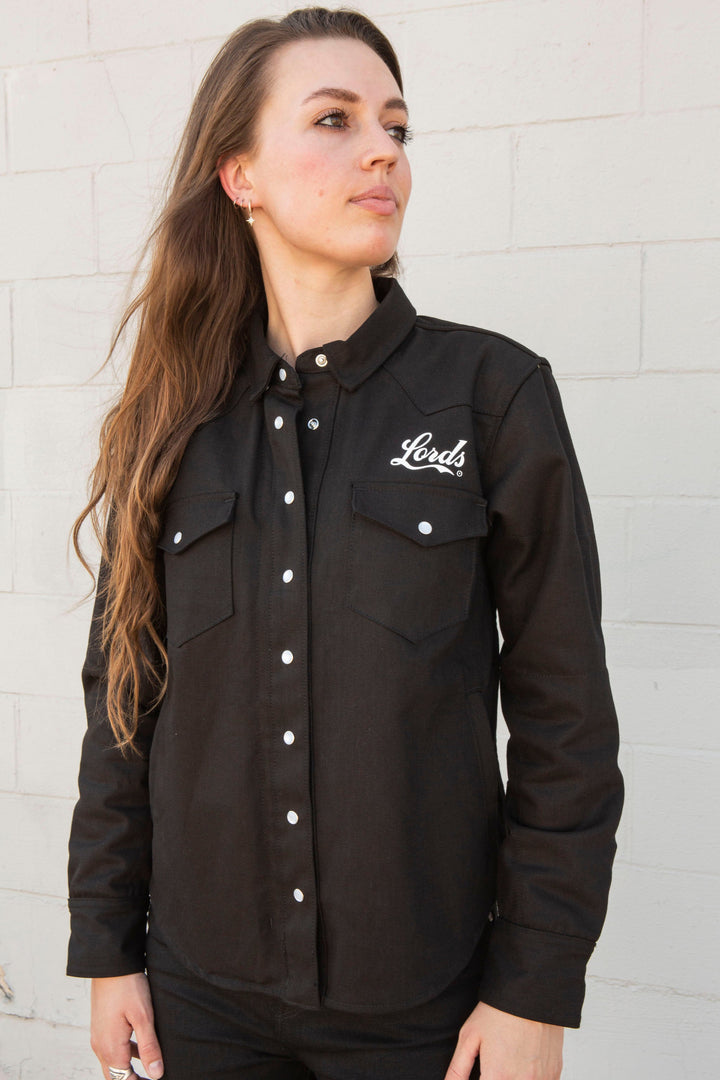 Camisa de montar remachadora para mujer de Lords x Tobacco