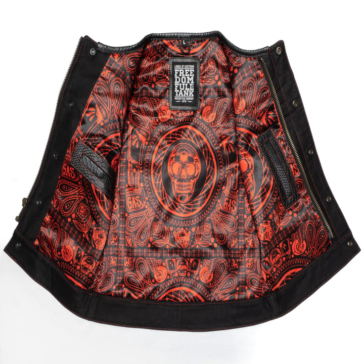 Chaleco de motociclista Lords x Cleaver Culture para mujer - Dragon Leather