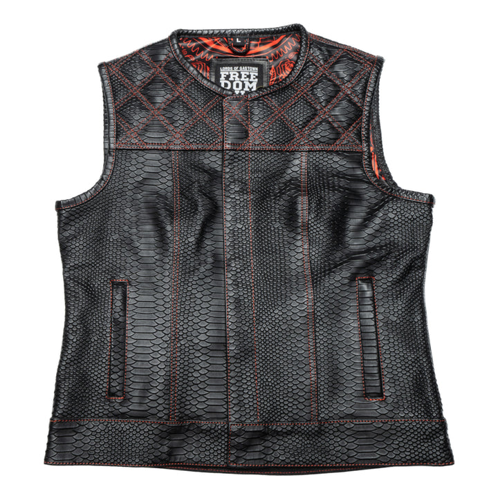 Chaleco de motociclista Lords x Cleaver Culture para mujer - Dragon Leather