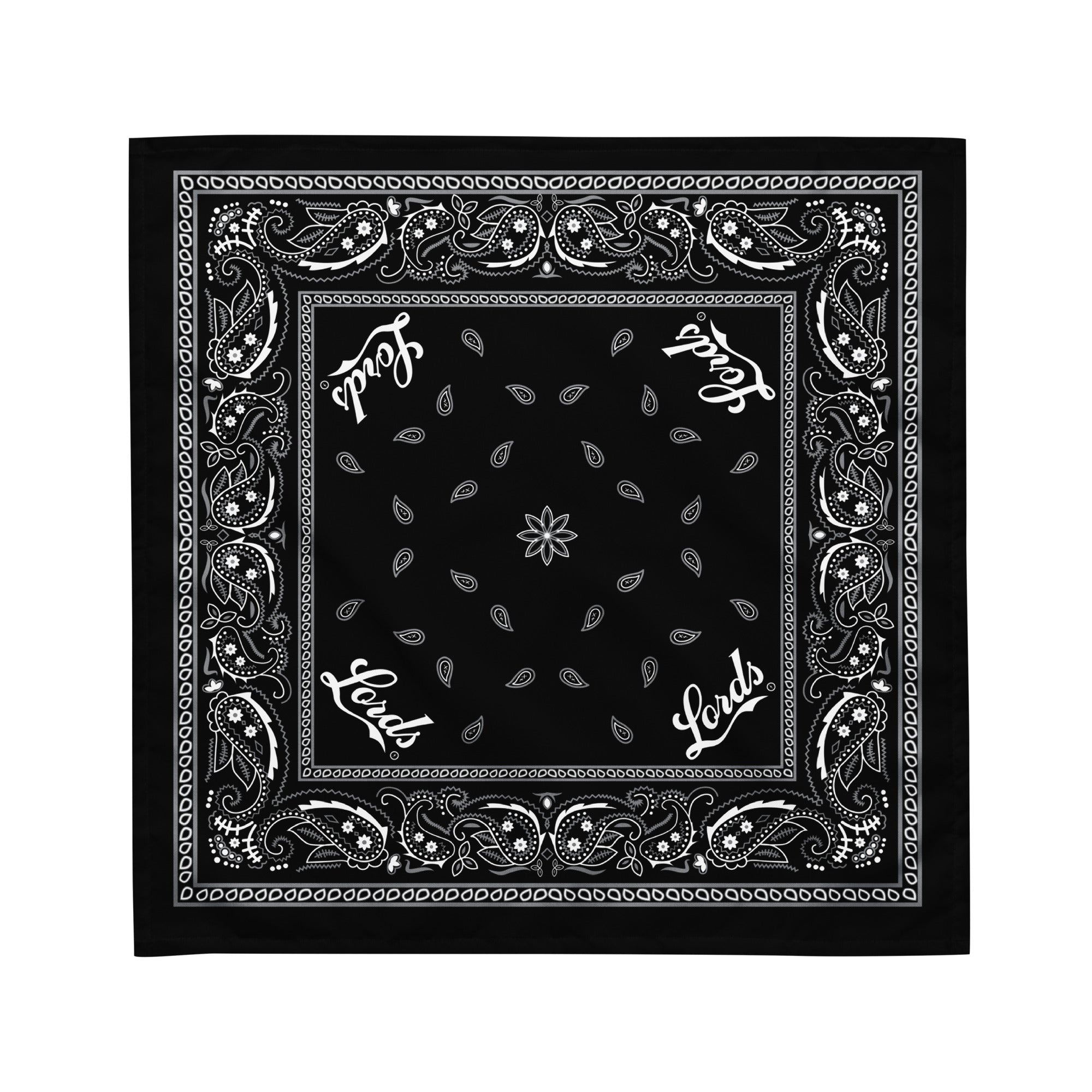 Lords Classic Bandana - Black/White – Lords Original Gastown