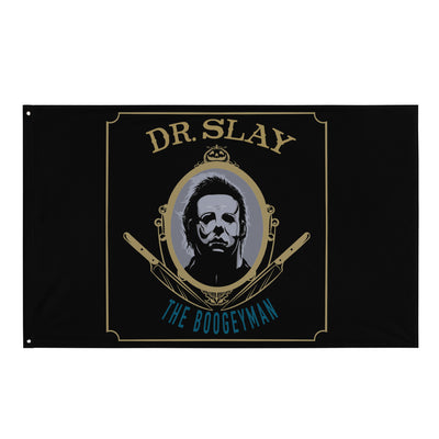 Dr Slay Flag - Black