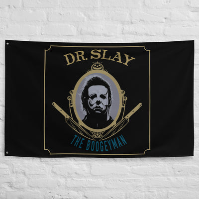 Dr Slay Flag - Black