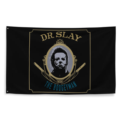 Dr Slay Flag - Black