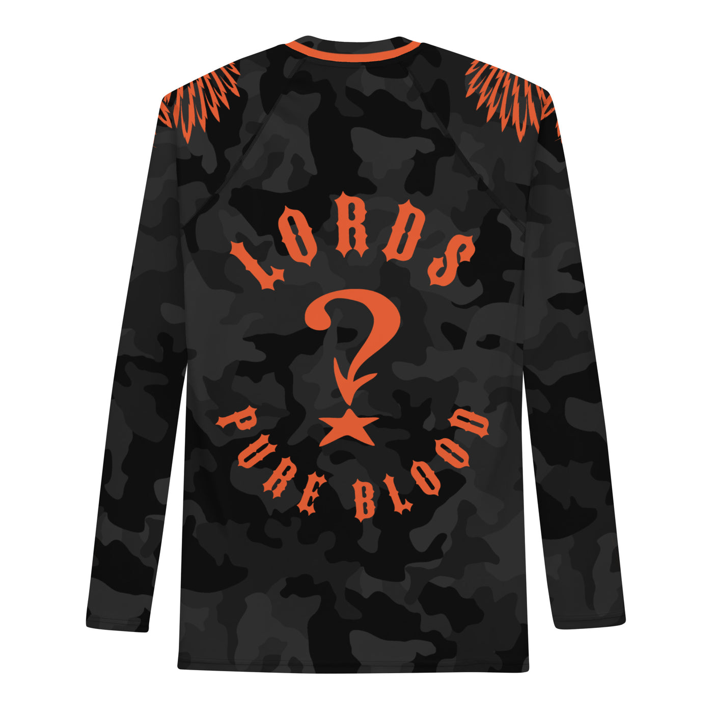 Pure Blood Wind Guard Jersey - Black Camo/Orange