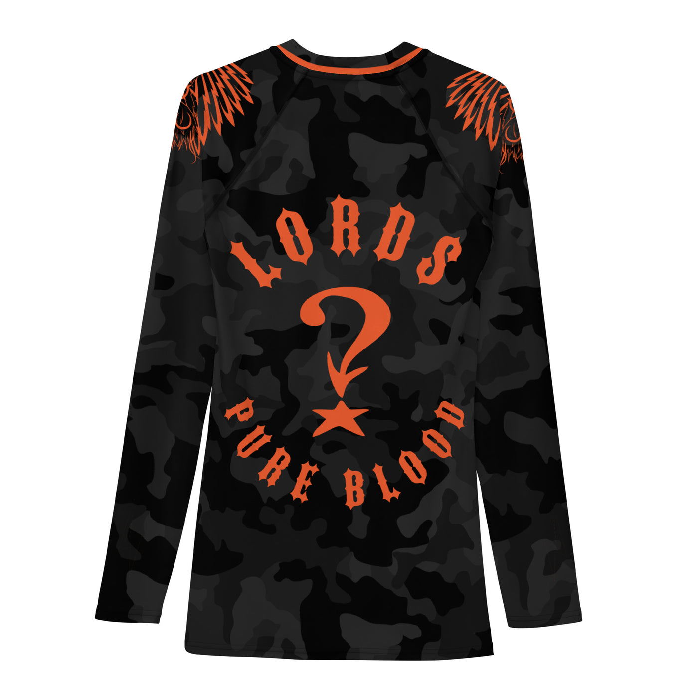 Pure Blood Wind Guard Jersey - Black Camo/Orange