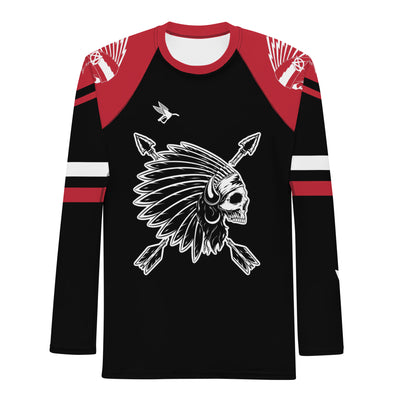 Chief Rocka Rash Guard - Black/Red