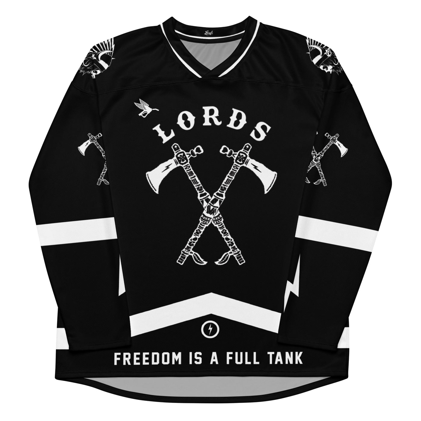 Custom Tomahawk Hockey Jersey - Black