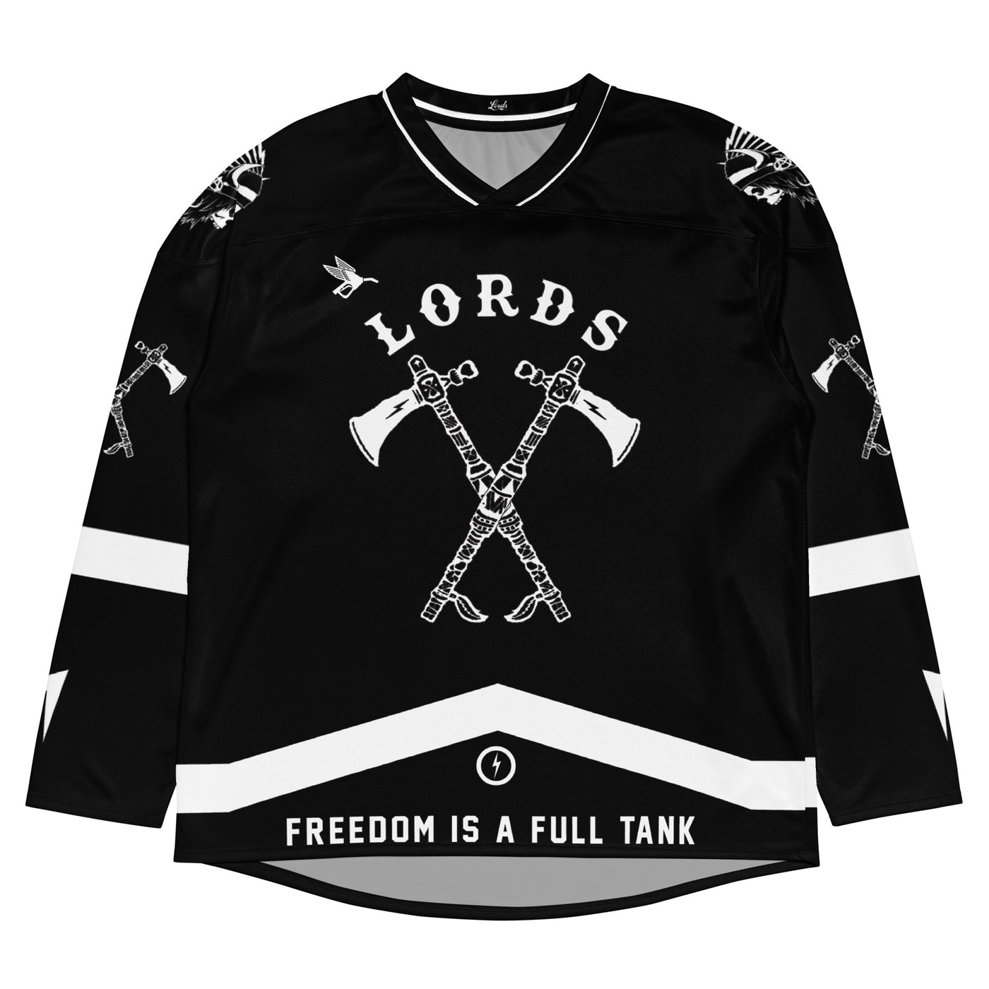 Custom Tomahawk Hockey Jersey - Black