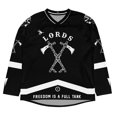 Custom Tomahawk Hockey Jersey - Black