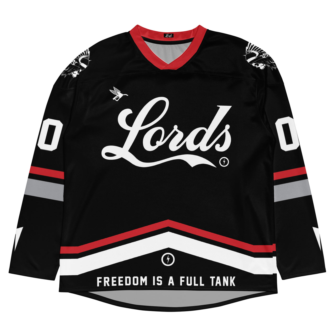 Custom Team Lords Hockey Jersey - Black