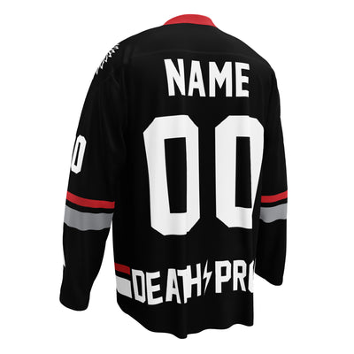 Custom Team Lords Hockey Jersey - Black