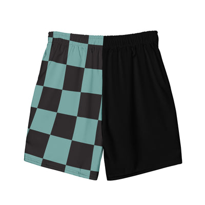 Team Lords Swim Trunks - Baja Blue Checker