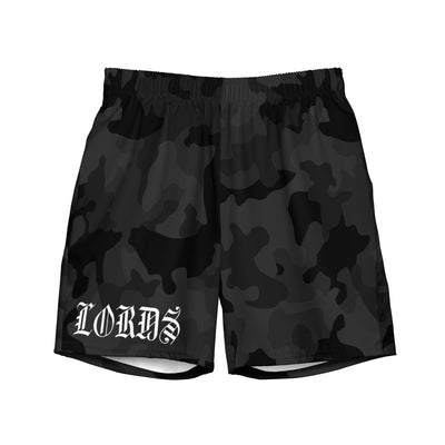 Old English Swim Trunks - Black Camo