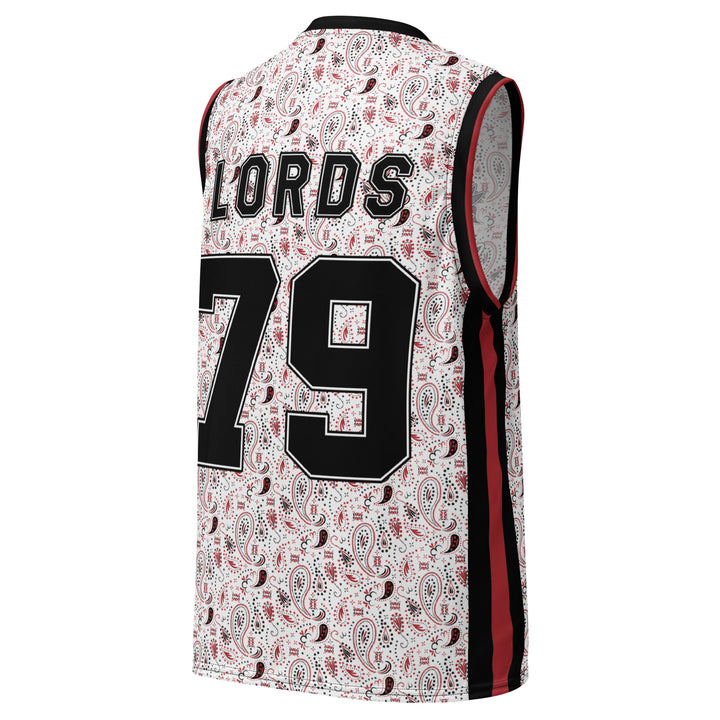 Chief Rocka Hardwood Jersey - White/Red Paisley