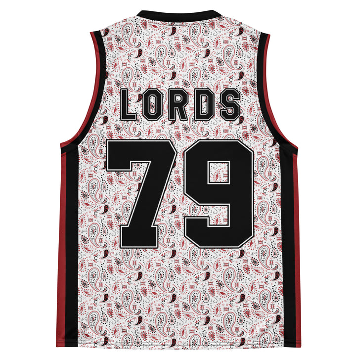Chief Rocka Hardwood Jersey - White/Red Paisley