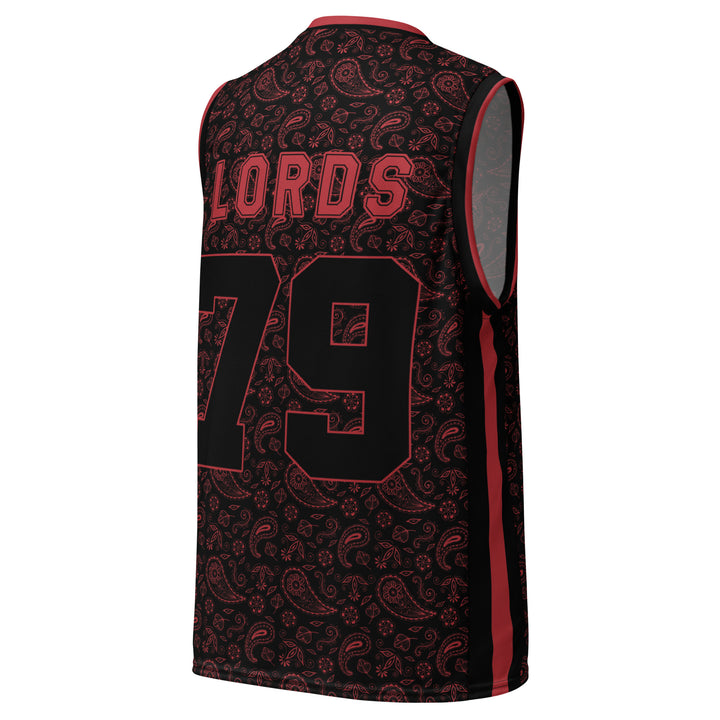 Chief Rocka Hardwood Jersey - Black/Red Paisley