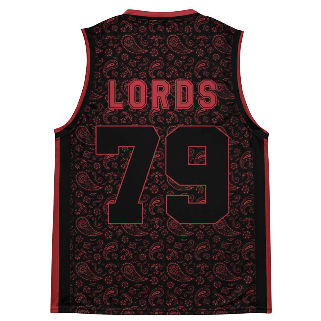 Chief Rocka Hardwood Jersey - Black/Red Paisley