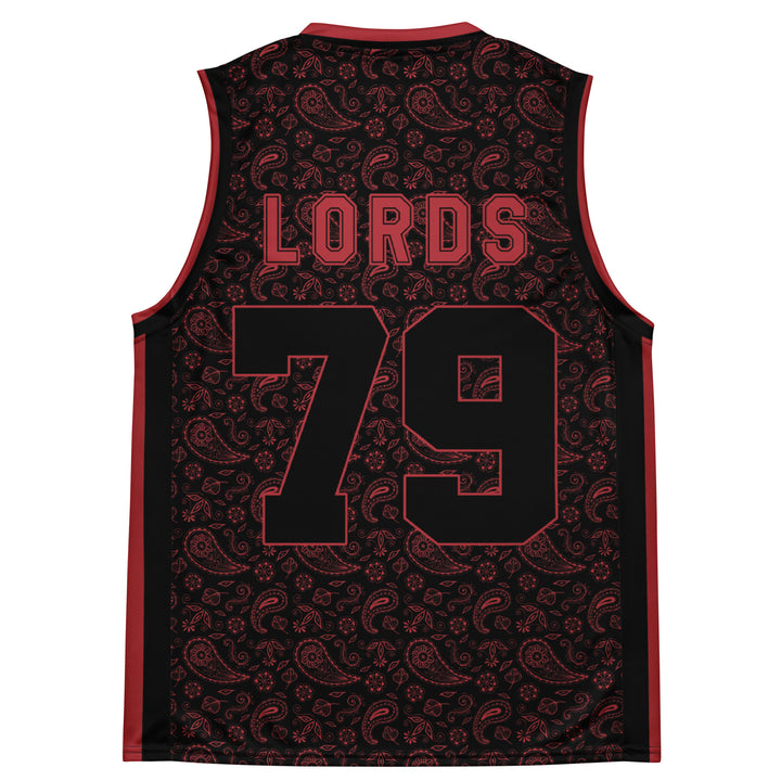 Chief Rocka Hardwood Jersey - Black/Red Paisley
