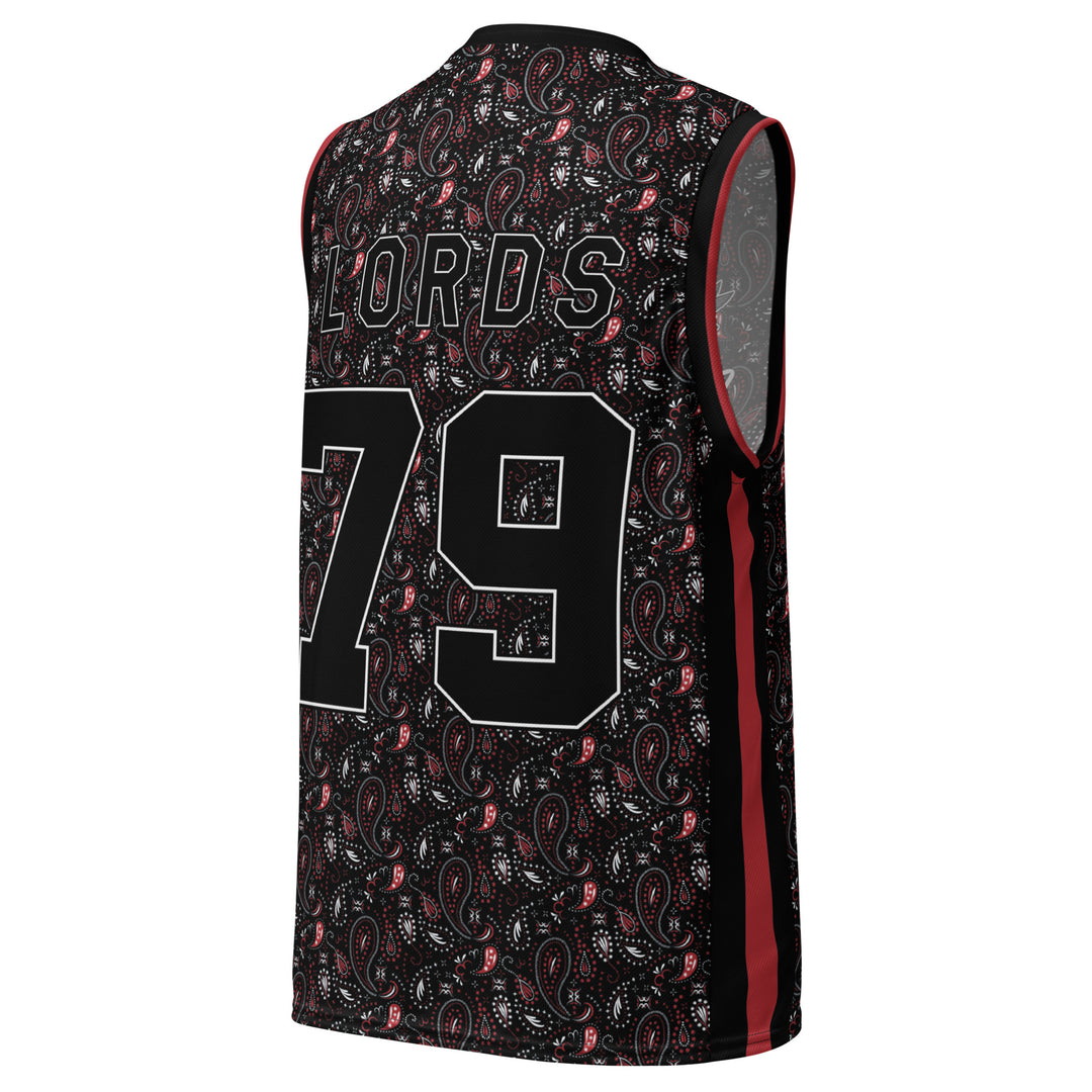 Chief Rocka Hardwood Jersey - Black/Red/White Paisley