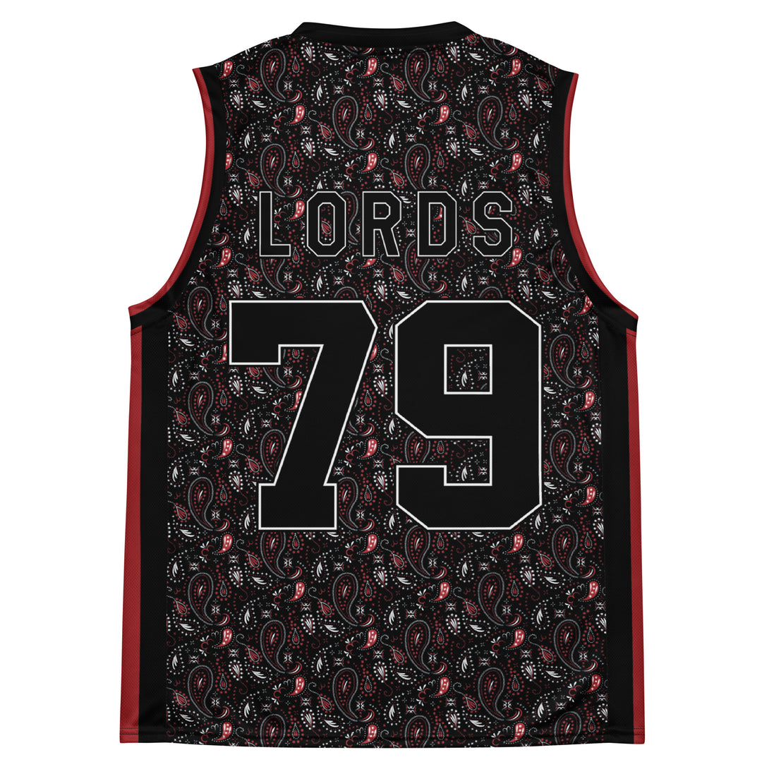 Chief Rocka Hardwood Jersey - Black/Red/White Paisley