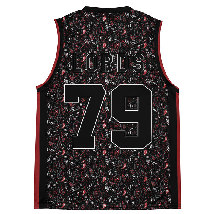 Chief Rocka Hardwood Jersey - Black/Red/White Paisley