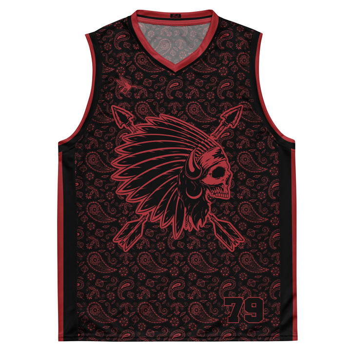 Chief Rocka Hardwood Jersey - Black/Red Paisley