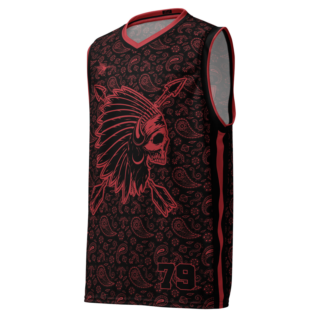 Chief Rocka Hardwood Jersey - Black/Red Paisley