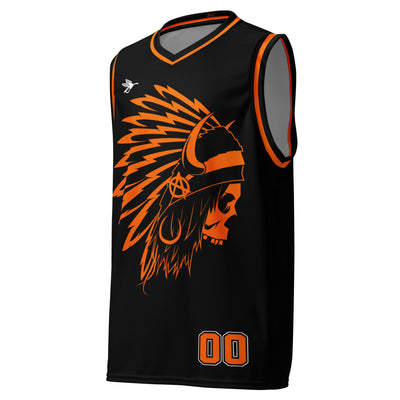 Custom OG Chief Hardwood Jersey - Black/Orange
