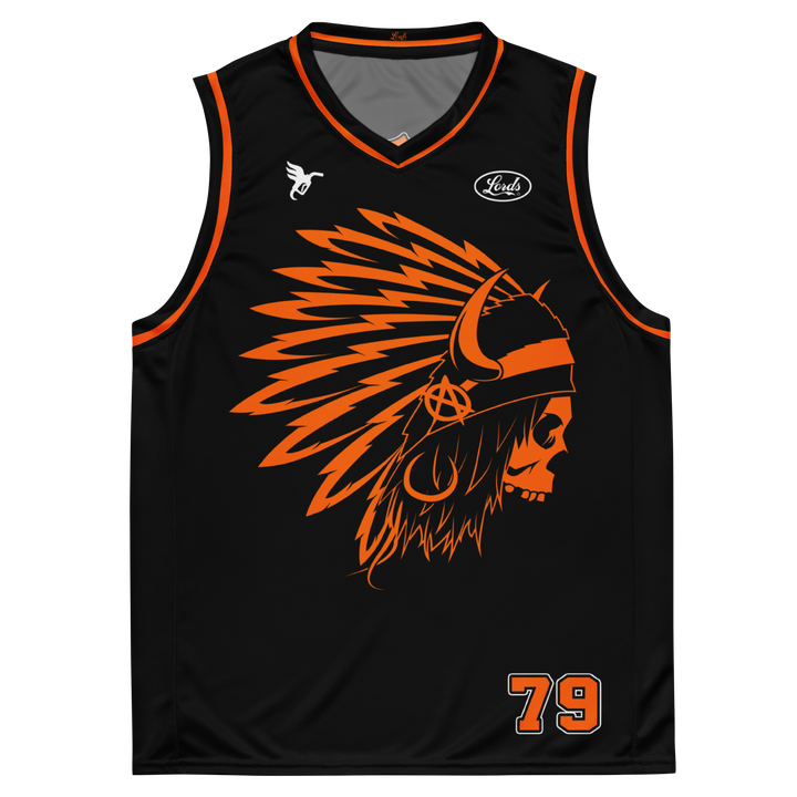 Camiseta personalizada OG Chief Hardwood - Negro/Naranja