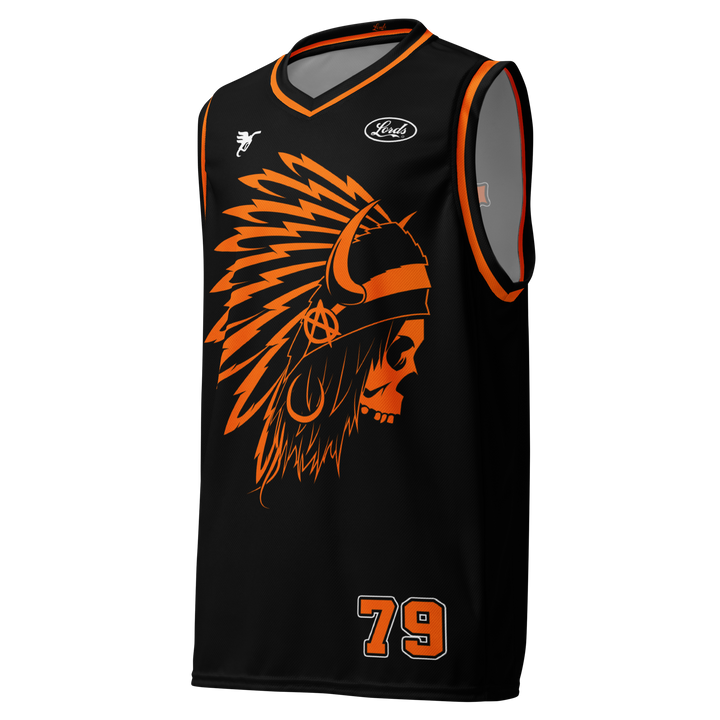 Camiseta personalizada OG Chief Hardwood - Negro/Naranja