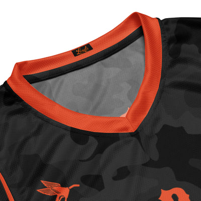 Pure Blood Hardwood Jersey - Black Camo/Orange