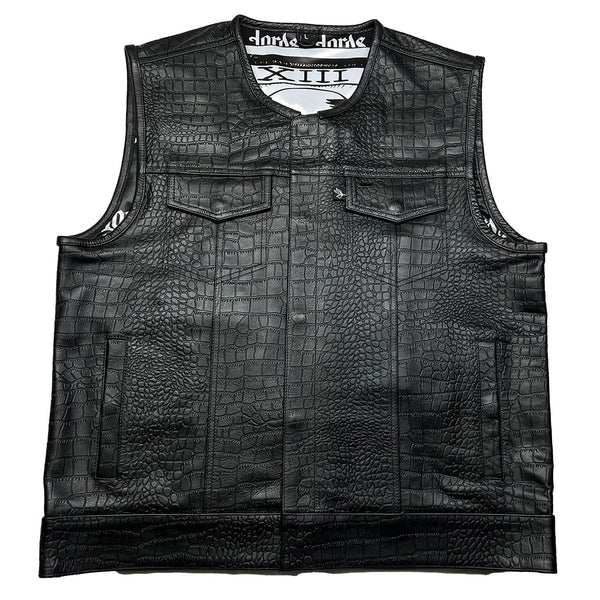 Lords x Cleaver Culture Moto Vest - Black Crocodile – Lords