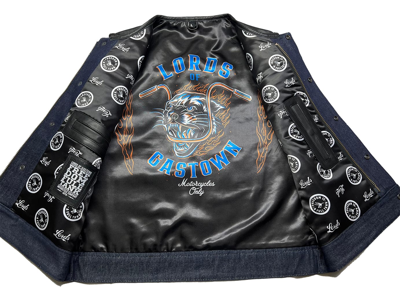 Lords x Cleaver Culture Moto Vest - Blue/Black
