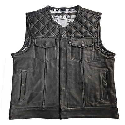 Lords x Cleaver Culture Moto Vest - Black Leather