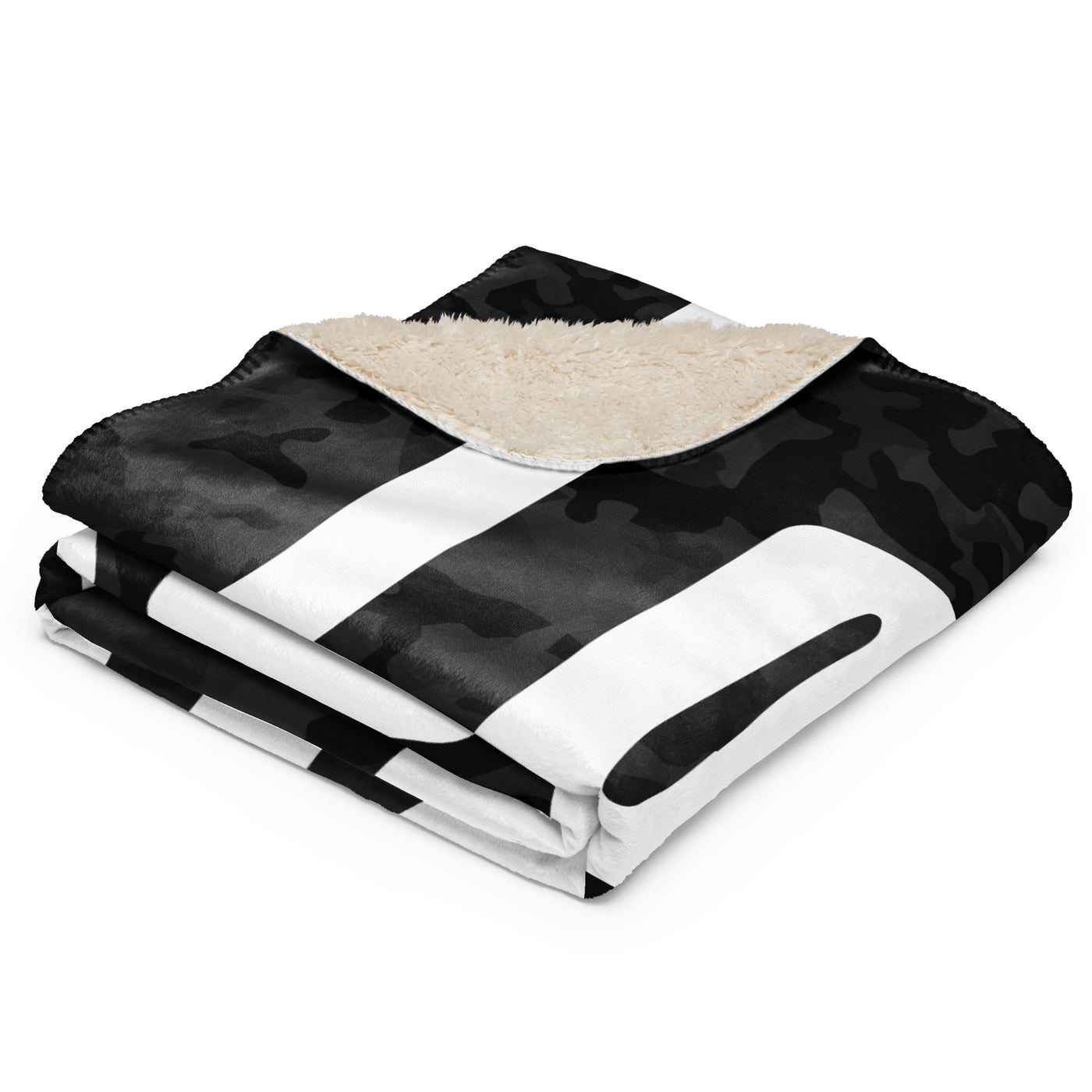 Dagger Squad Sherpa Blanket - Black Camo