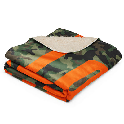 Dagger Squad Sherpa Blanket - Woodland Camo
