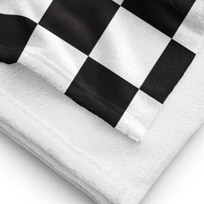 Ride Or Die Beach Towel - Checkered