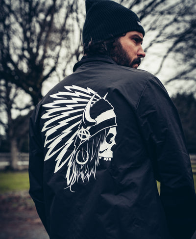 OG Chief Collared Windbreaker Coach Jacket