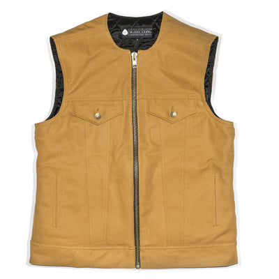Baja Zip Cut Canvas Vest