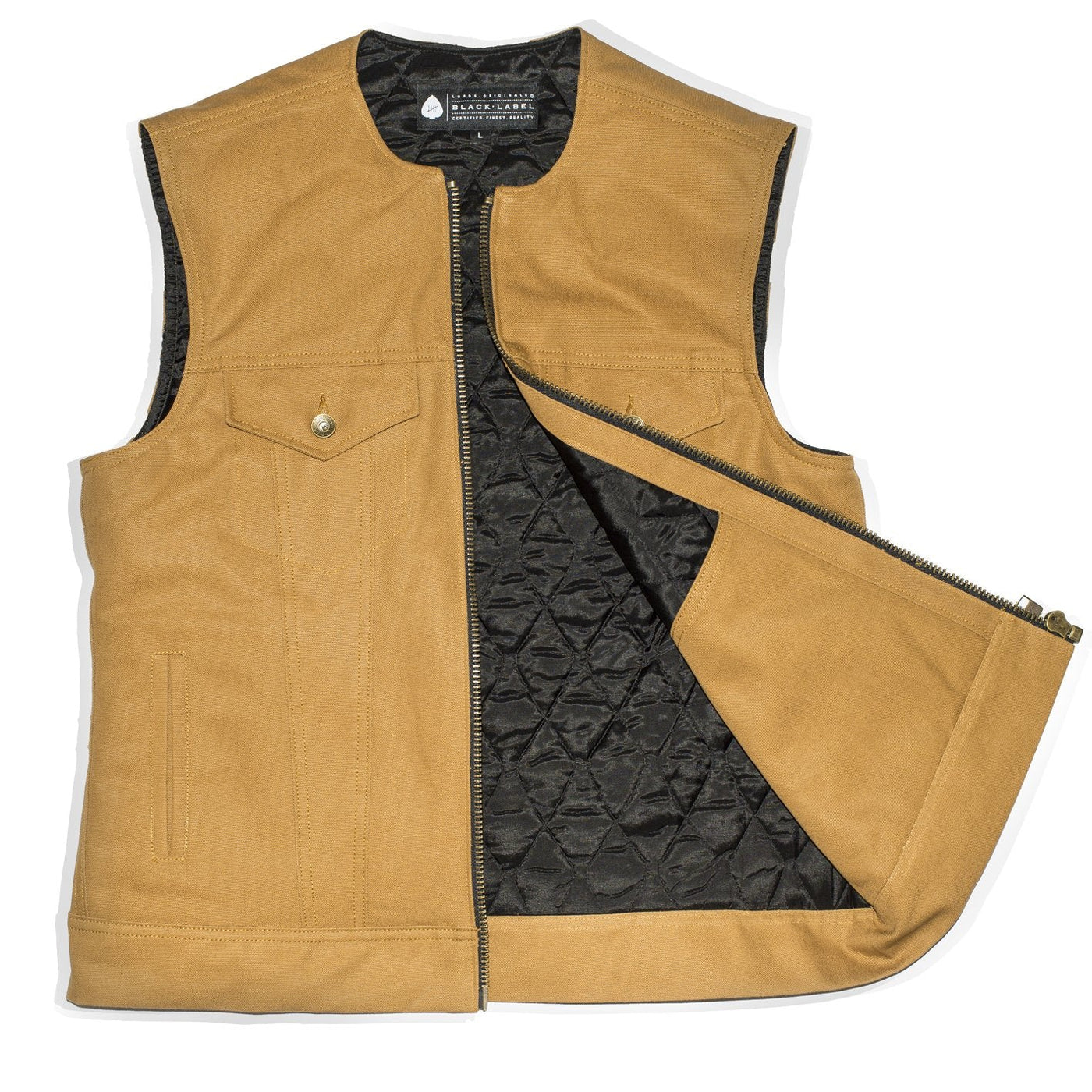 Baja Zip Cut Canvas Vest