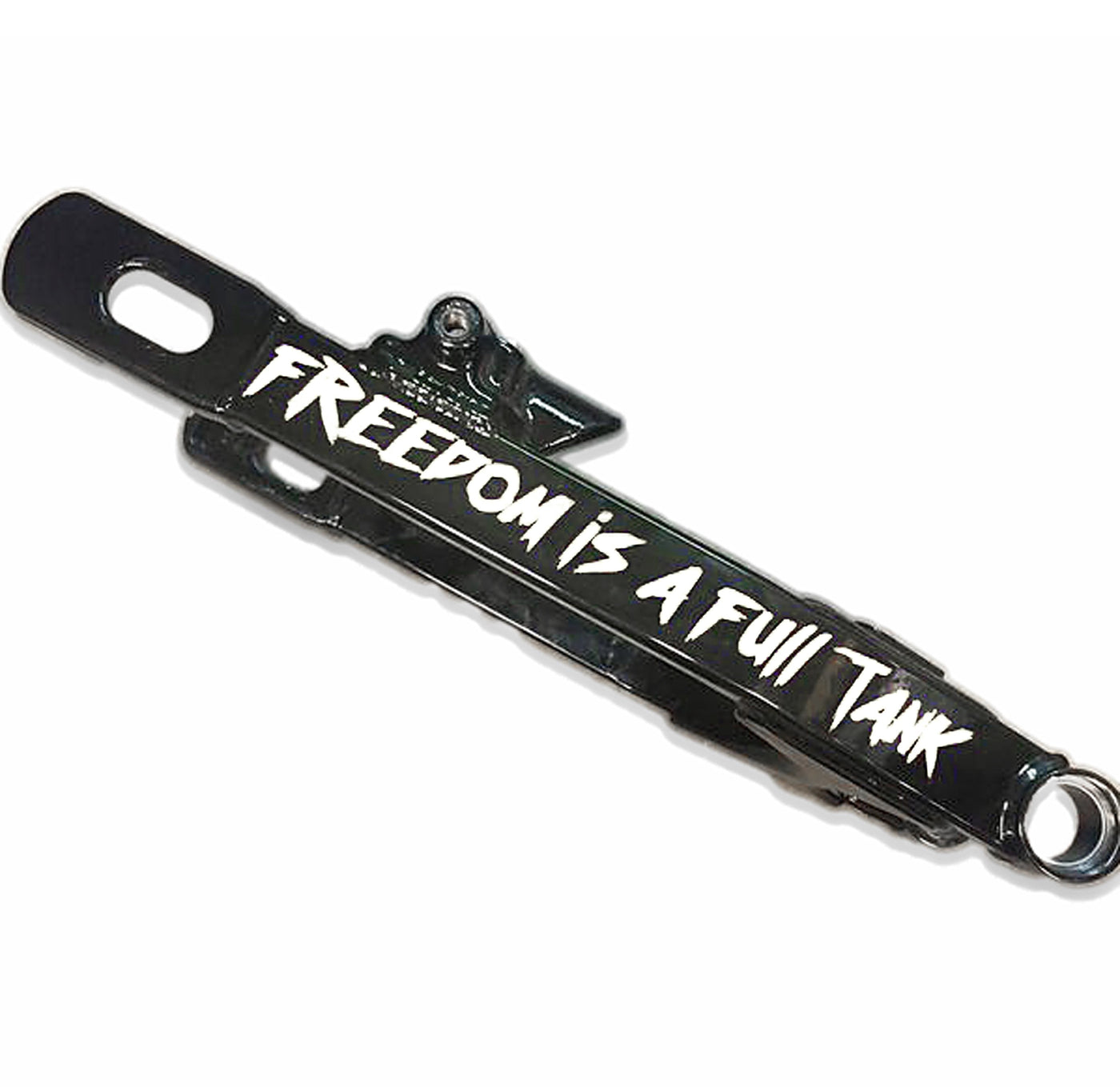 Lords x Freedom is a Full Tank Die Cut Swingarm Decal