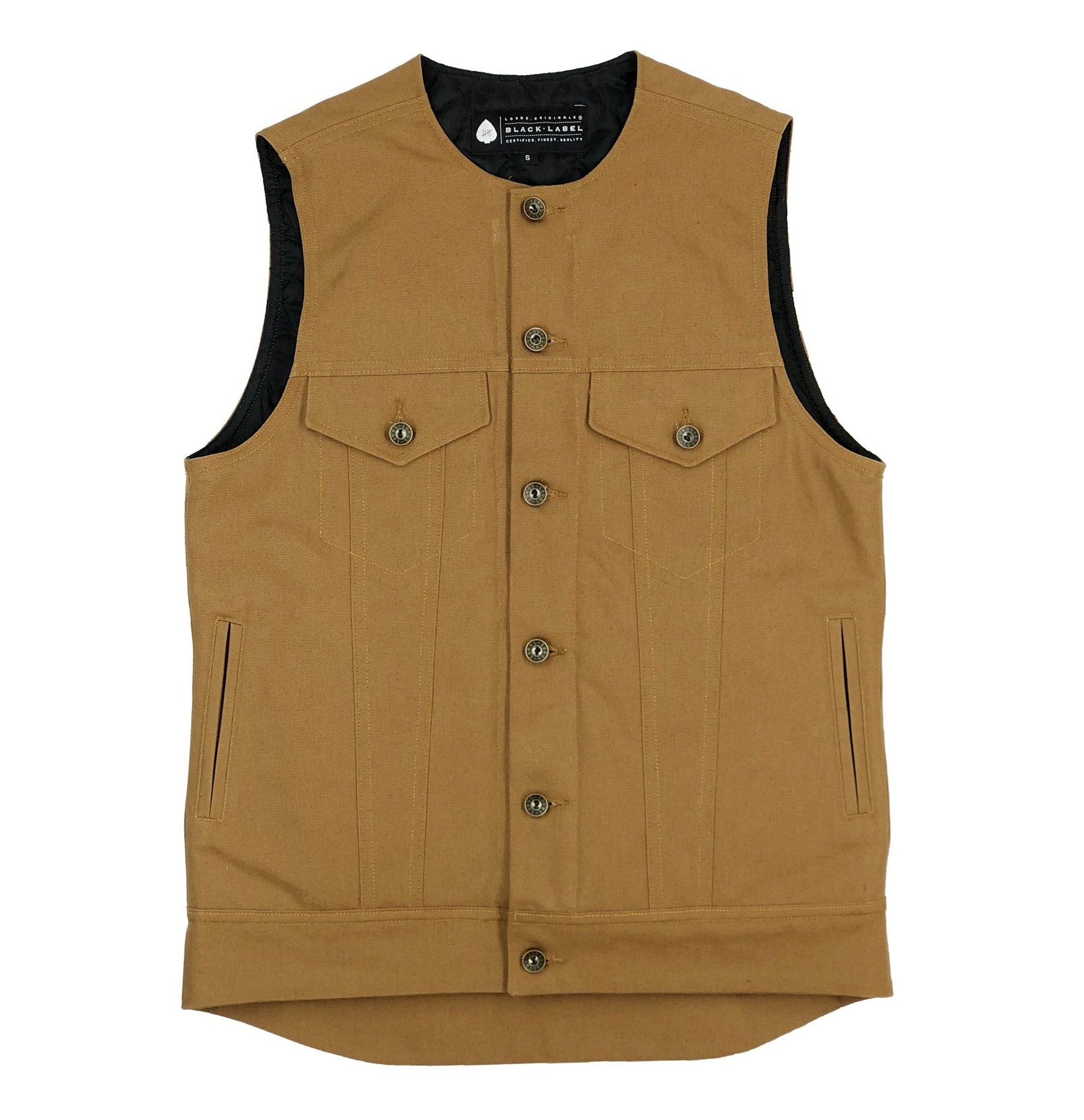 Apache Cut Canvas Vest – Lords Of Gastown Motorcycle Company