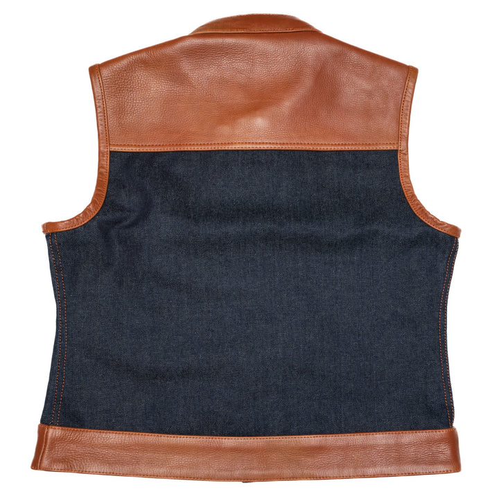 Women's Lords x Cleaver Culture Moto Vest - Blue Denim